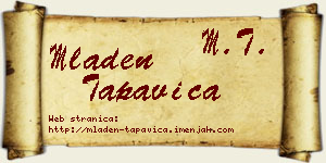 Mladen Tapavica vizit kartica